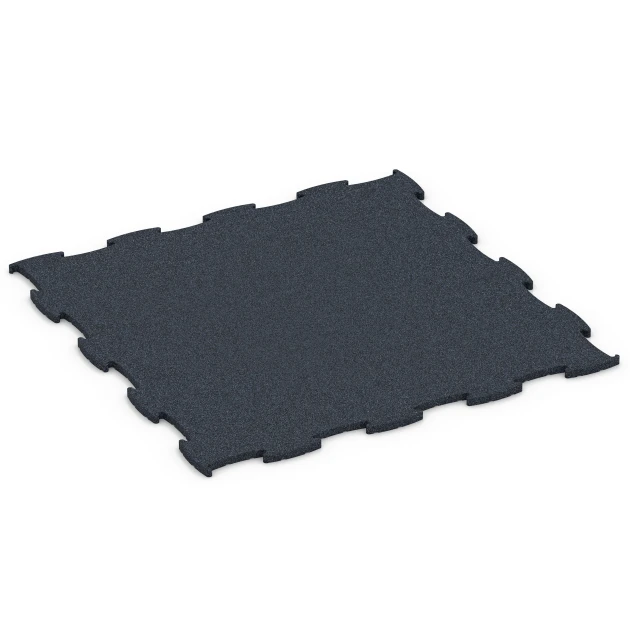 Fitness Premium Boden von WARCO im Farbdesign Anthrazit mit den Abmessungen 99 x 99 x 1,8 cm. Produktfoto von Artikel 6962 in der Aufsicht von schräg vorne.