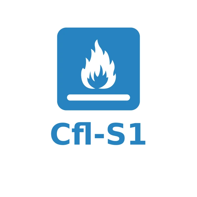 Aufpreis Brandklasse Cfl-s1 von WARCO im Farbdesign  mit den Abmessungen DZ 1,5 cm. Produktfoto von Artikel 7016 in der Aufsicht von schräg vorne.