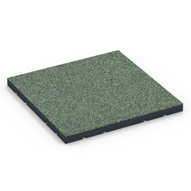 Outdoor-Fitnessboden von WARCO im Farbdesign Englischer Rasen mit den Abmessungen 60 x 60 x 4 cm | 0,36 m². Produktfoto von Artikel 7143 in der Aufsicht von schräg vorne.