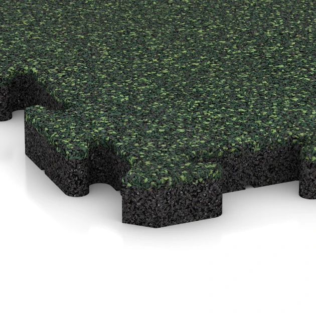 Detailaufnahme der Randausprägung von WARCO-Produkt 2921, Poolfliese, Format 500 x 500 x 40 mm, Farbe Englischer Rasen.