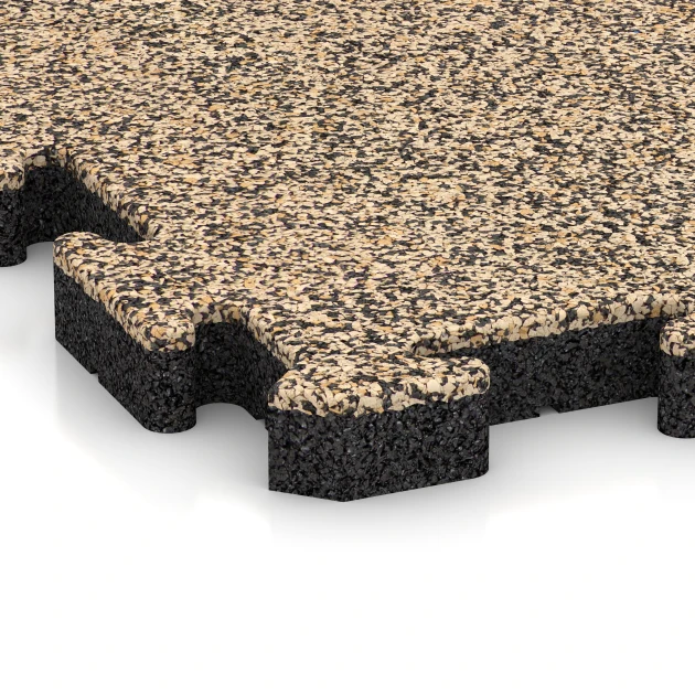 Detailaufnahme der Randausprägung von WARCO-Produkt 2884, Gehwegplatte, Format 50 x 50 x 4 cm | 0,25 m², Farbe Travertin.