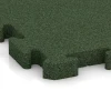 Detailaufnahme der Randausprägung von WARCO-Produkt 2962, Fallschutz-Puzzlematte, Format 500 x 500 x 40 mm, Farbe Grasgrün.