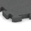 Detailaufnahme der Randausprägung von WARCO-Produkt 4073, Hunde-Bodenplatte, Format 1000 x 1000 x 40 mm, Farbe Schiefergrau.