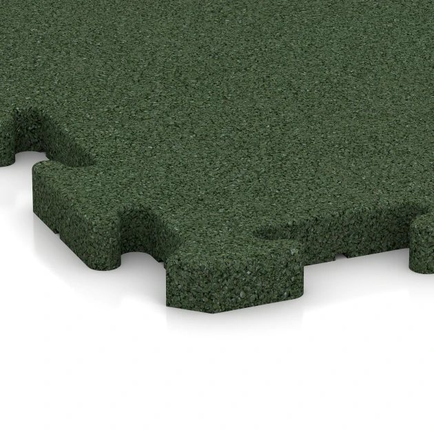 Detailaufnahme der Randausprägung von WARCO-Produkt 3356, Hunde-Bodenplatte, Format 100 x 100 x 3 cm | 1,00 m², Farbe Grasgrün.