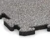 Detailaufnahme der Randausprägung von WARCO-Produkt 5011, Eckplatte, Format 485 x 485 x 30 mm, Farbe Grau Melange.