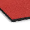 Detailaufnahme der Randausprägung von WARCO-Produkt 5474, Fallschutzplatte 3 cm - EN 1177 ≤ 100 cm, Format 500 x 500 x 30 mm, Farbe Rose.