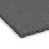 Detailaufnahme der Randausprägung von WARCO-Produkt 0571, Wandschutzplatte, Format 500 x 500 x 30 mm, Farbe Schiefergrau.