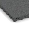 Detailaufnahme der Randausprägung von WARCO-Produkt 0657, Wandschutzplatte, Format 500 x 500 x 45 mm, Farbe Schiefergrau.