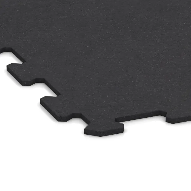 Detailaufnahme der Randausprägung von WARCO-Produkt 1048, Treppenbelag, Format 970 x 970 x 8 mm | 0,94 m, Farbe Anthrazit matt.
