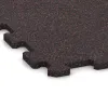Detailaufnahme der Randausprägung von WARCO-Produkt 1126, Fitnessboden Kompakt, Format 970 x 970 x 16 mm | 0,94 m², Farbe Leicht Rot Gesprenkelt.