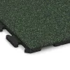 Detailaufnahme der Randausprägung von WARCO-Produkt 1601, Fitnessboden Gummi-Fliesen Classic, Format 1000 x 1000 x 30 mm, Farbe Englischer Rasen.