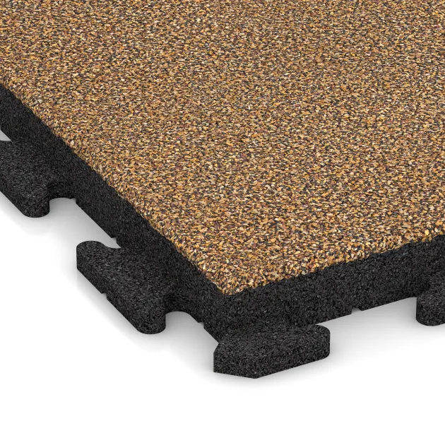 Detailaufnahme der Randausprägung von WARCO-Produkt 1443, Gehwegplatte Classic, Format 500 x 500 x 50 mm, Farbe Rattan Lounge.