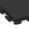 Detailaufnahme der Randausprägung von WARCO-Produkt 1478, Gehwegplatte, Format 500 x 500 x 50 mm, Farbe Anthrazit.