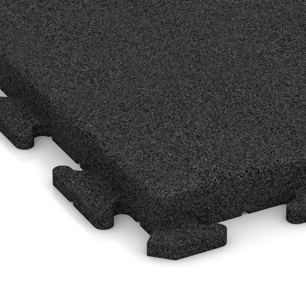 Detailaufnahme der Randausprägung von WARCO-Produkt 1478, Gehwegplatte, Format 500 x 500 x 50 mm, Farbe Anthrazit.