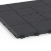 Detailaufnahme der Randausprägung von WARCO-Produkt 6236, Tafelmuster – Klickfliese, Format 38,5 x 38,5 x 2 cm, Farbe Schiefer.