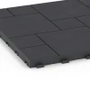 Detailaufnahme der Randausprägung von WARCO-Produkt 6329, Blockmuster – Klickfliese, Format 38,5 x 38,5 x 2 cm, Farbe Schiefer.