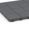 Detailaufnahme der Randausprägung von WARCO-Produkt 6237, Tafelmuster – Klickfliese, Format 38,5 x 38,5 x 2 cm, Farbe Silbergrau.