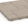 Detailaufnahme der Randausprägung von WARCO-Produkt 6331, Blockmuster – Klickfliese, Format 38,5 x 38,5 x 2 cm, Farbe Vanille.
