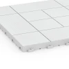 Detailaufnahme der Randausprägung von WARCO-Produkt 6235, Tafelmuster – Klickfliese, Format 38,5 x 38,5 x 2 cm, Farbe Kreide.
