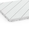 Detailaufnahme der Randausprägung von WARCO-Produkt 6328, Fischgrät – Klickfliese, Format 38,5 x 38,5 x 2 cm, Farbe Kreide.
