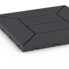 Detailaufnahme der Randausprägung von WARCO-Produkt 6346, Kassettenmuster – Klickfliese, Format 30 x 30 x 2 cm, Farbe Schiefer.