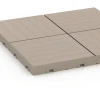 Detailaufnahme der Randausprägung von WARCO-Produkt 6351, Mosaik – Klickfliese, Format 30 x 30 x 2 cm, Farbe Vanille.