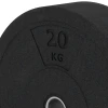 Detailaufnahme der Randausprägung von WARCO-Produkt 6087, Bumper Plate – Hantelscheibe, Format 20 kg | ø 45,4 x 11,38 cm, Farbe Anthrazit.
