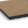 Detailaufnahme der Randausprägung von WARCO-Produkt 6371, Terrassenplatte Classic, Format 50 x 50 x 4 cm, Farbe Rattan Lounge.
