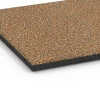 Detailaufnahme der Randausprägung von WARCO-Produkt 6416, Fallschutzplatte – 90 cm, Format 50 x 50 x 3 cm, Farbe Terra Cotta.