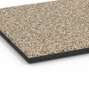 Detailaufnahme der Randausprägung von WARCO-Produkt 6360, Terrassenplatte Classic, Format 50 x 50 x 3 cm, Farbe Travertin.