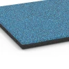 Detailaufnahme der Randausprägung von WARCO-Produkt 6420, Fallschutzplatte – 90 cm, Format 50 x 50 x 3 cm, Farbe Atlantik.