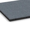 Detailaufnahme der Randausprägung von WARCO-Produkt 6130, Fallschutzplatte – 95 cm, Format 50 x 50 x 3 cm | 0,25 m², Farbe Graphitgrau.