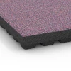 Detailaufnahme der Randausprägung von WARCO-Produkt 6445, Fallschutzplatte – 210 cm, Format 50 x 50 x 7 cm, Farbe Lavendel.