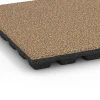 Detailaufnahme der Randausprägung von WARCO-Produkt 6439, Fallschutzplatte – 160 cm, Format 50 x 50 x 4,8 cm, Farbe Rattan Lounge.