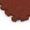 Detailaufnahme der Randausprägung von WARCO-Produkt 6988, Fitness Bodenschutzmatte, Format 50 x 50 x 3 cm | 0,25 m², Farbe Ziegelrot.