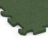 Detailaufnahme der Randausprägung von WARCO-Produkt 6314, Fallschutz-Puzzlematte, Format 50 x 50 x 2 cm | 0,25 m², Farbe Grasgrün.