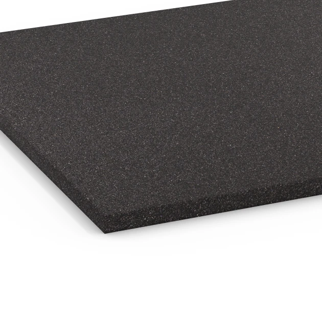 Detailaufnahme der Randausprägung von WARCO-Produkt 6475, Funktionsplatte Kl. 1, Format 52 x 52 x 1,8 cm, Farbe Anthrazit.