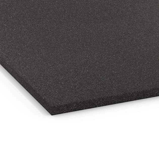 Detailaufnahme der Randausprägung von WARCO-Produkt 6656, Funktionsplatte Kl. 3, Format 104 x 104 x 1,8 cm, Farbe Anthrazit.