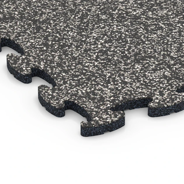 Detailaufnahme der Randausprägung von WARCO-Produkt 6760, Poolumrandung, Format 44,6 x 44,6 x 1,8 cm, Farbe Dunkelgrauer Granit.