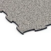 Detailaufnahme der Randausprägung von WARCO-Produkt 6806, Hundesportboden, Format 97,1 x 97,1 × 1,8 cm, Farbe Grauer Granit.