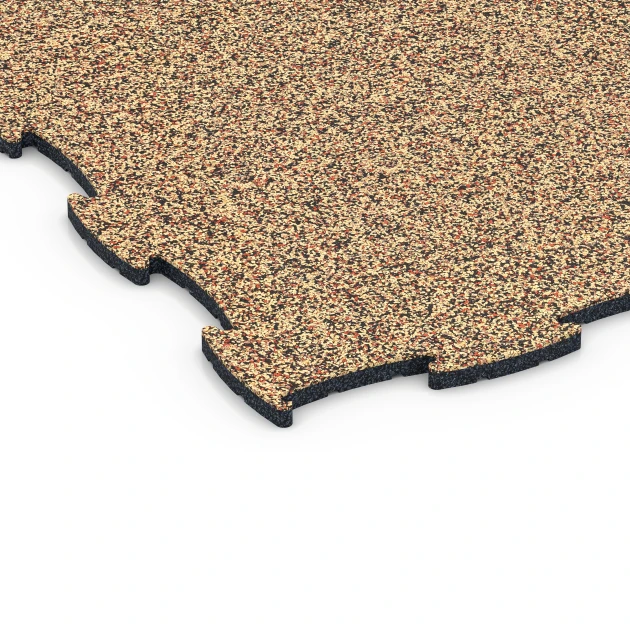 Detailaufnahme der Randausprägung von WARCO-Produkt 6808, Hundesportboden, Format 97,1 x 97,1 × 1,8 cm, Farbe Terra Cotta.