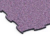 Detailaufnahme der Randausprägung von WARCO-Produkt 6837, Fitness Active Floor System, Format 97,1 x 97,1 × 1,8 cm, Farbe Lavendel.