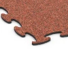 Detailaufnahme der Randausprägung von WARCO-Produkt 6872, Fitness Max Floor System, Format 98 x 98 × 1,8 cm, Farbe Feuersglut.