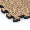 Detailaufnahme der Randausprägung von WARCO-Produkt 6934, Fallschutz Puzzlematte, Format 44,6 x 44,6 × 2,8 cm, Farbe Terra Cotta.