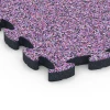 Detailaufnahme der Randausprägung von WARCO-Produkt 6882, Fitness Max Floor System, Format 44,6 x 44,6 × 2,8 cm, Farbe Lavendel.