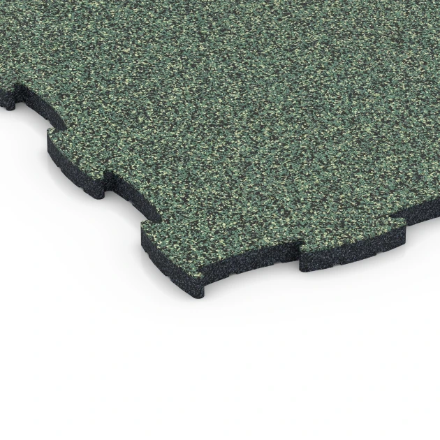 Detailaufnahme der Randausprägung von WARCO-Produkt 6852, Fitness Active Floor System, Format 97,1 x 97,1 x 2,8 cm, Farbe Englischer Rasen.