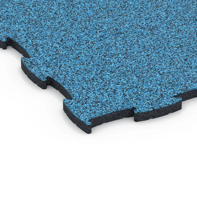 Detailaufnahme der Randausprägung von WARCO-Produkt 6857, Fitness Active Floor System, Format 97,1 x 97,1 x 2,8 cm, Farbe Atlantik.