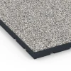 Detailaufnahme der Randausprägung von WARCO-Produkt 7142, Outdoor-Fitnessboden, Format 60 x 60 x 4 cm | 0,36 m², Farbe Grauer Granit.