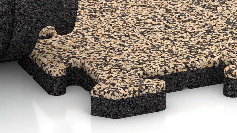 Puzzleverbindung mit leicht gerundeter Fase