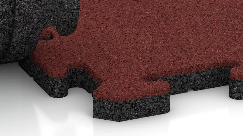 Puzzleverbindung mit leicht gerundeter Fase